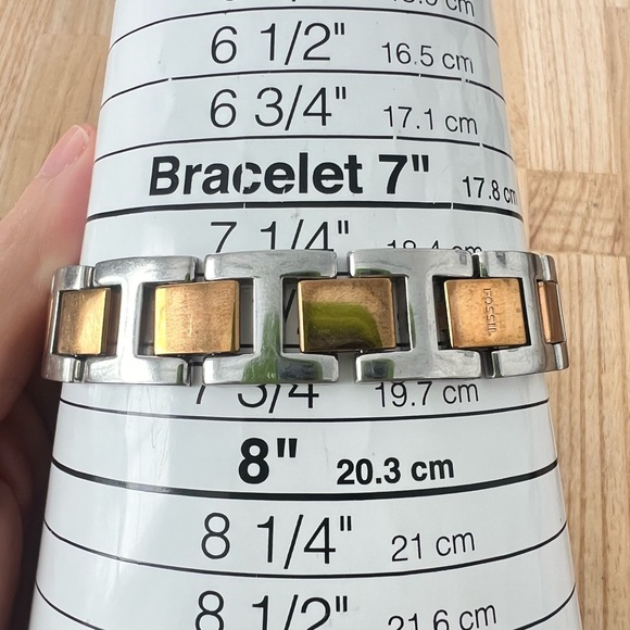 Fossil ladies two tone dress watch NEW BATTERY - Picture 10 of 12